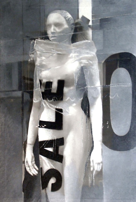 Still Life : Shop Windows 18, 2002, photo, oil on canvas, 160x100 cm